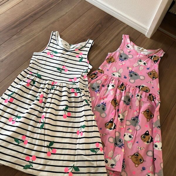 H&M ノースリーブワンピース 2枚セット 女の子