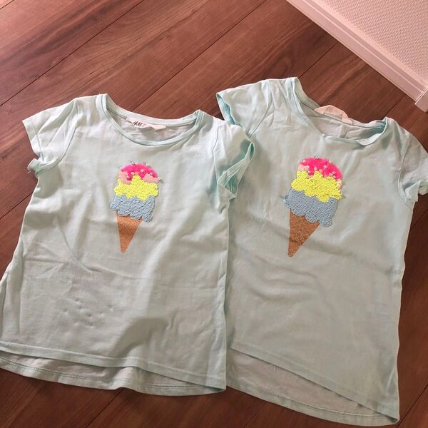 H&M Tシャツ 2枚セット 120 130