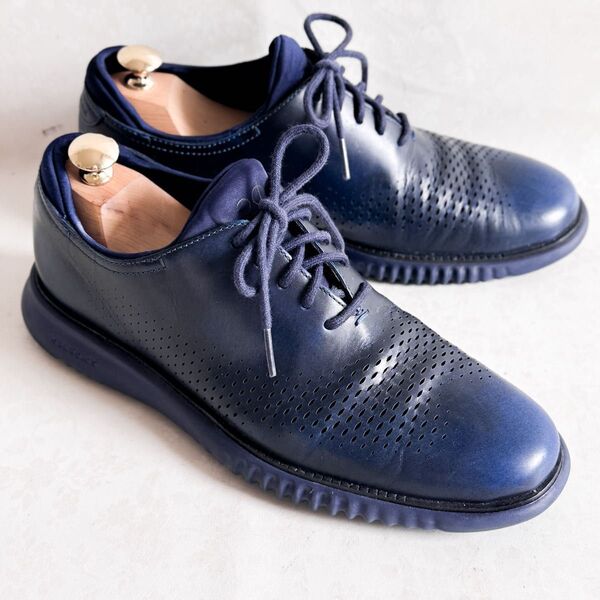 【COLE HAAN コールハーン】2.0 ゼログランド ドレスシューズ 深青