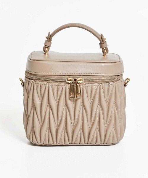 noela バニティバッグ ショルダー キルティング 2way ハンドバッグ