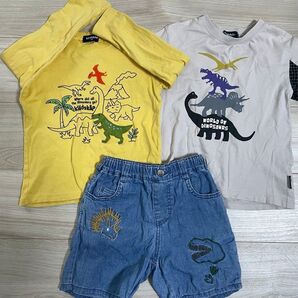 クレードスコープ べべ 恐竜 Tシャツ ロンTセット 110
