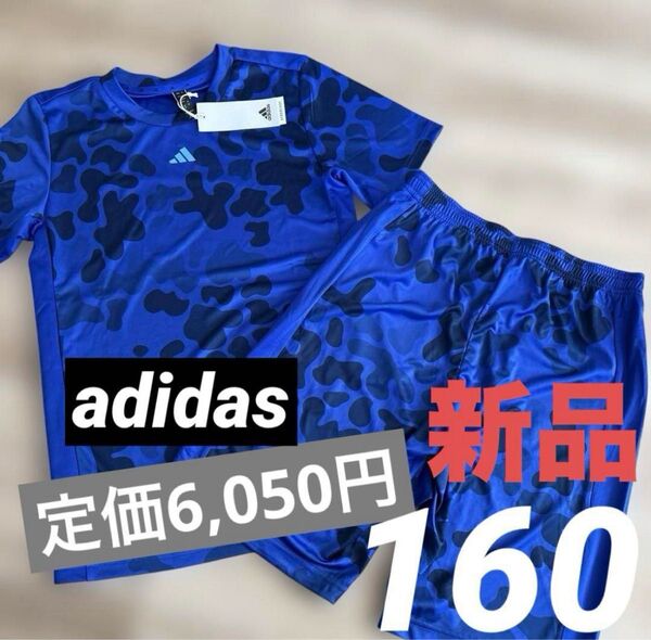 新品 アディダス ジュニア Tシャツ ハーフパンツ 上下セットアップ 160