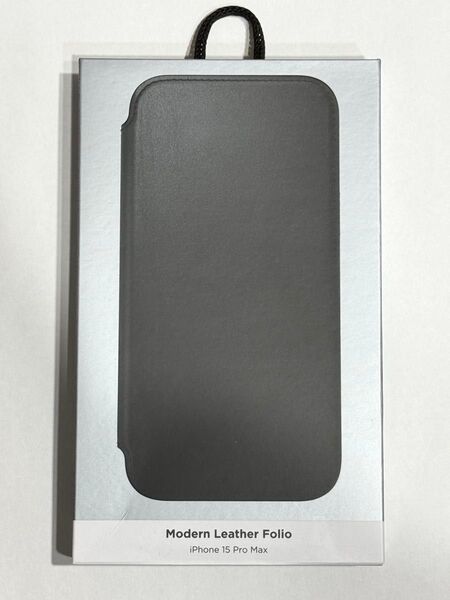 NOMAD Modern Leather Folio iPhone 15 Pro Max ブラック レザー手帳型ケース未使用品