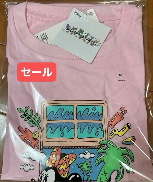 ユニクロ ディズニーTシャツ U T 新品タグ付き 160 コットン100%