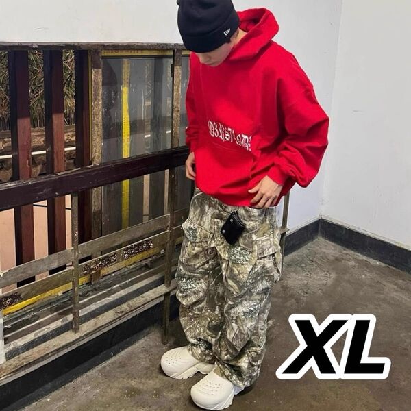 【再入荷】XL リアルツリー 迷彩柄 ミリタリー カーゴパンツ ワイドパンツ カモフラ