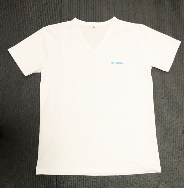 お値下げ★Kaepas VネックTシャツ ホワイト LL サイズ 中古
