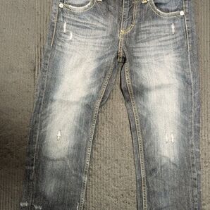 更に♪お値下げ★レディースデニムハーフパンツ ダメージ加工 ブルー系 Mサイズ
