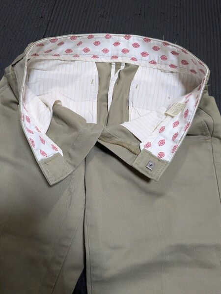 お値下げ★ディッキーズ Dickies ワークパンツ ベージュ メンズ 30インチウエスト78 8部丈?股下60センチ
