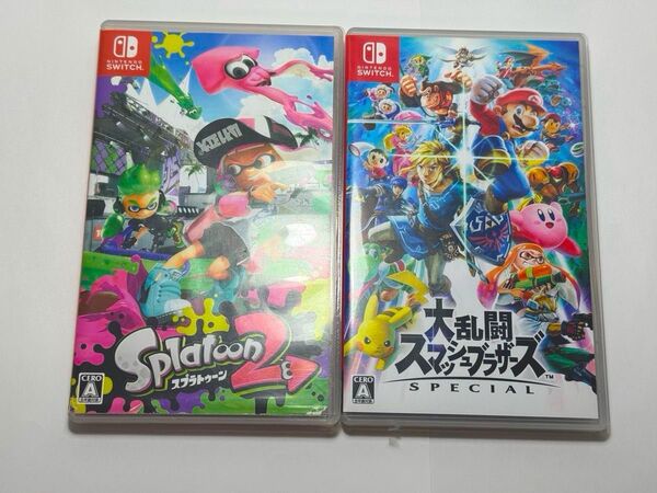 Nintendo Switch ソフト 大乱闘スマッシュブラザーズ スプラトゥーン2 空箱