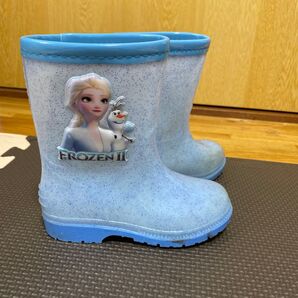 キッズ レインブーツ 子供用 長靴 雨靴 アナと雪の女王 エルサ 16.5cm