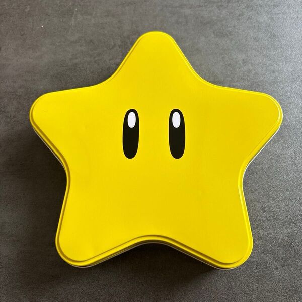 スーパーマリオ スター型 お菓子空き缶