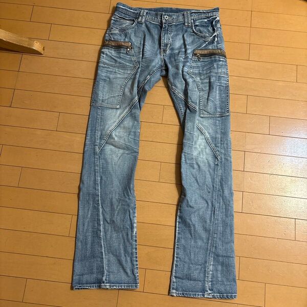 PPFM FUGA ピーピーエフエム フーガ Y2K 立体裁断 archive品 アーカイブ デニム