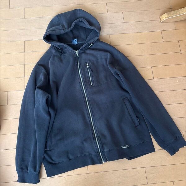 激レア OLD STUSSY 90s オールドステューシー ジップパーカー L 希少 紺タグ