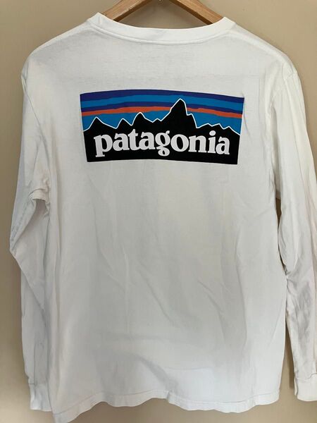 パタゴニア 長袖Tシャツ ロゴプリント オーガニックコットン100% USA製 ロンT