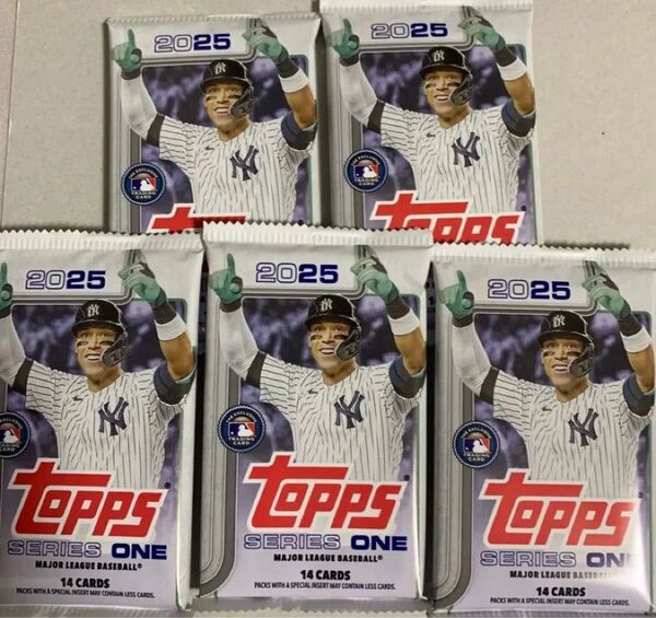 Topps 2025 series1 MEGA BOX 5パック