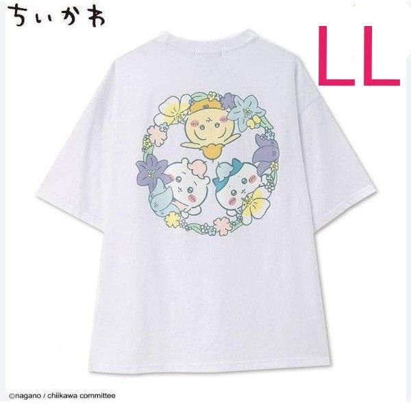 ちいかわ ハチワレ うさぎ Tシャツ 半袖 ホワイト LLサイズ 完売品