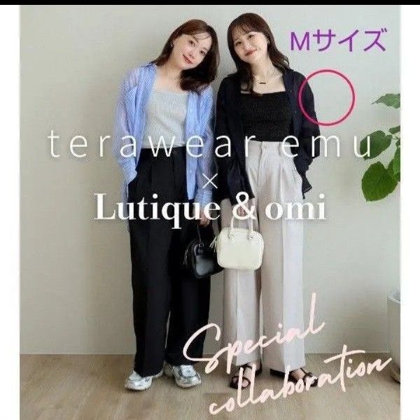 teraさん omiさん コラボ シアーシャツブラウス 黒 Mサイズ 完売品 しまむら ☆クーポンご利用頂けます☆ 紫外線対策