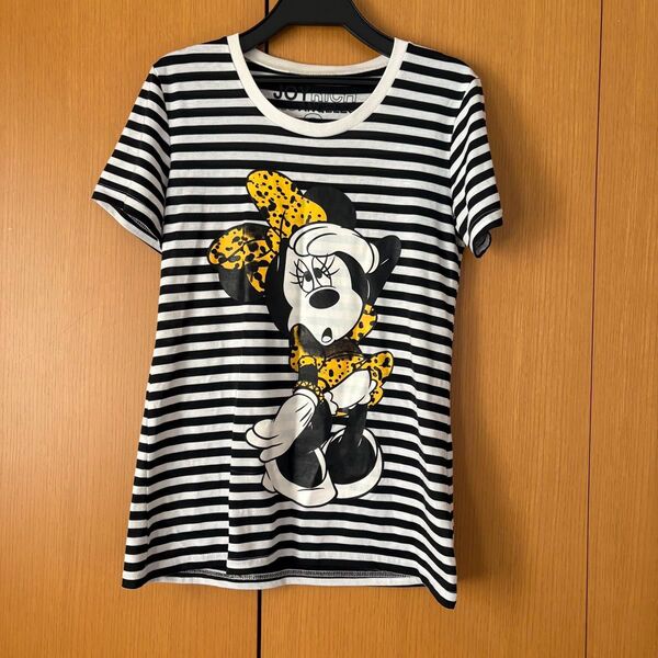Disney ミニー キャラクターtシャツ ディズニー Joyrich ボーダー 半袖