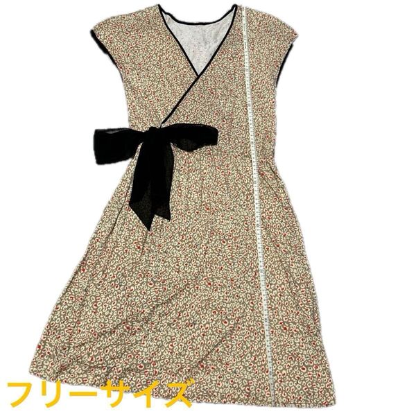 SINEQUANONE春夏カットソーワンピース S〜Mサイズベージュ系