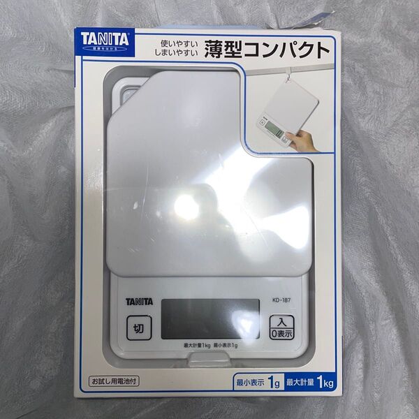 タニタ (TANITA) キッチンスケール ホワイト KD-187-WH