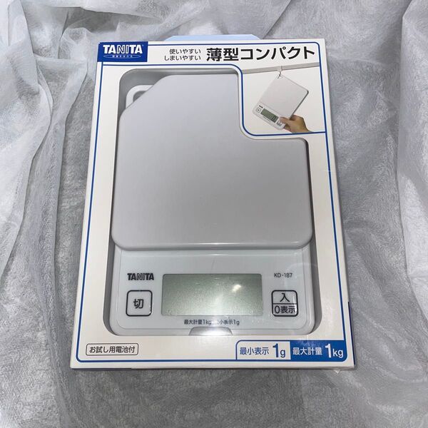 タニタ (TANITA) キッチンスケール ホワイト KD-187-WH