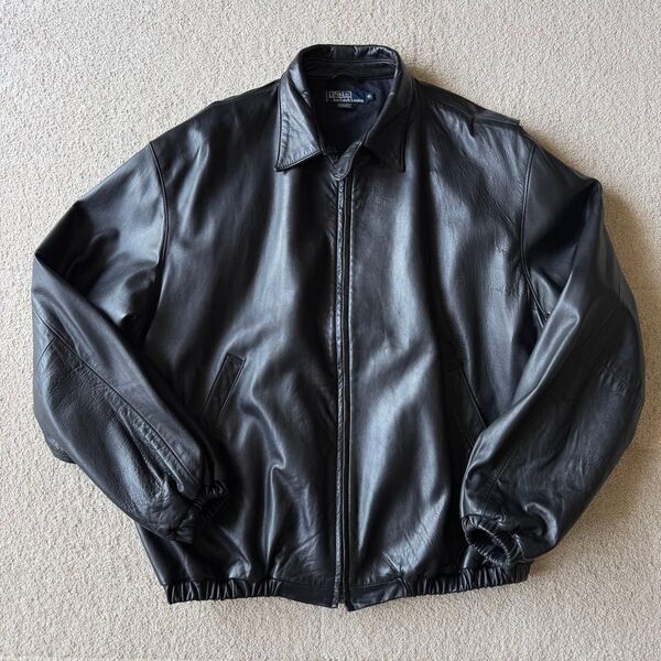 ラルフローレン レザースイングトップ XL ポルトガル製