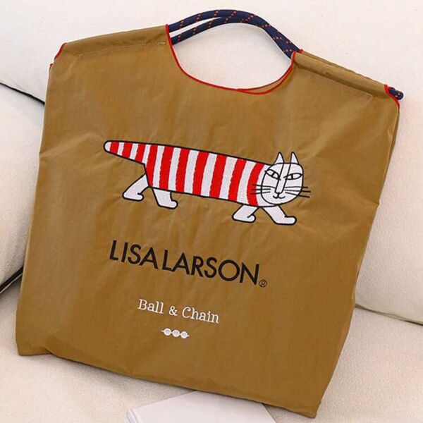 新品【Ball&Chain】ボールアンドチェーン トートバッグエコバッグ 猫柄