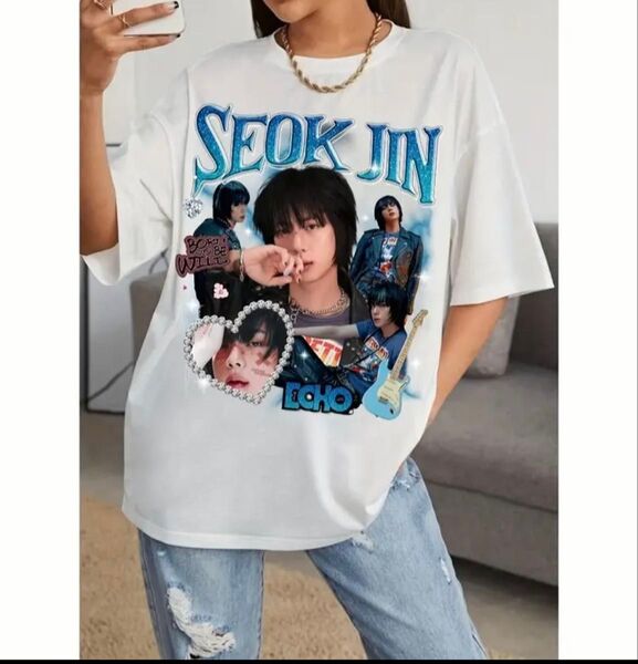 BTS JIN ジン ECHO エコー オリジナルTシャツ