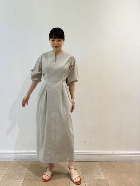 イエナ IENA コットン ワンピース グレー