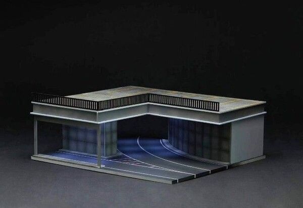 You Car 1/64 駐車場 道路 トンネル Tunnel Scene ジオラマ