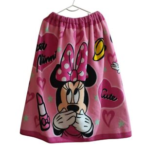 ラップタオル ミニーちゃん ピンク 巻きタオル プールタオル スイミング