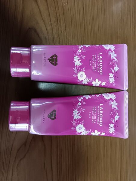 LABOMO スキャルプアロマ ヘアカラートリートメント Luce ダークブラウン 2個セット
