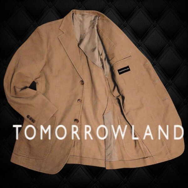 TOMORROWLAND テーラードジャケット 46ベージュブラウン系 ブレザー アウター トゥモローランド