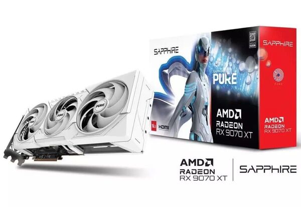 SAPPHIRE PURE Radeon RX 9070 XT OC 16GB
