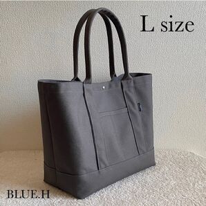 帆布トートバッグ・L size・マザーズバッグ・メンズバッグ・通勤バッグ・大容量・A4size対応・ハンドメイド・ショルダーバッグ
