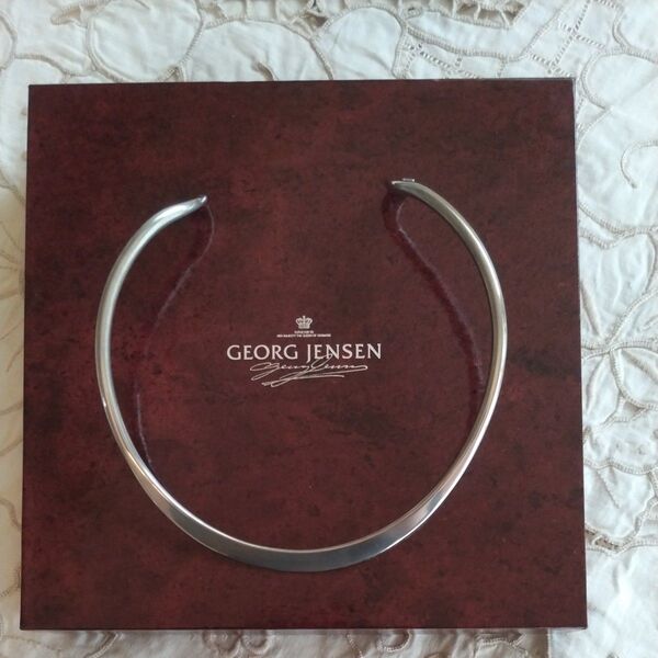 Georg Jensen 10A チョーカー ジョージジェンセン SILVER カフネック 正規品