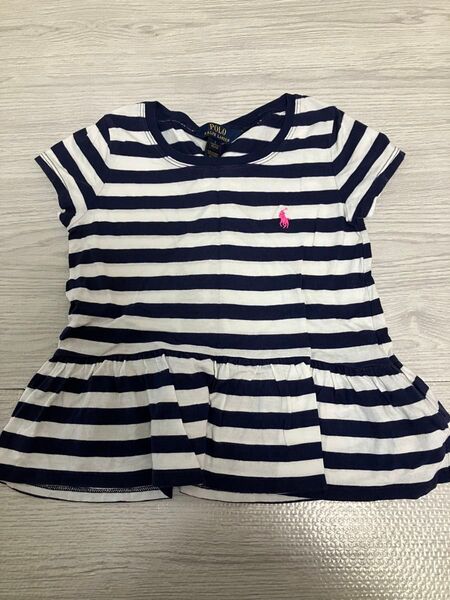 POLO ラルフローレン RALPH キッズ Tシャツ フリル チュニック ボーダー 110