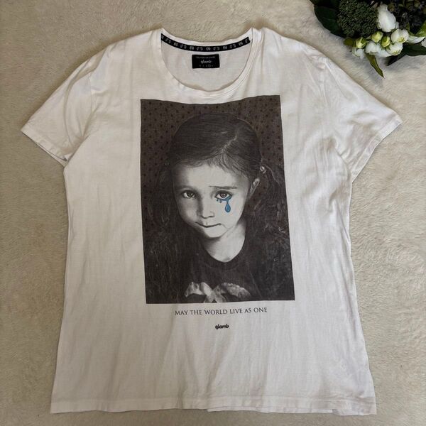 glamb グラム グラフィック ヴィンテージ プリントTシャツ Lサイズ