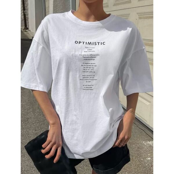 Tシャツ 半袖Tシャツ ホワイト 白 L T-Shirt 半袖 ロゴ ロゴT ロゴTシャツ トップス カットソー ファッション