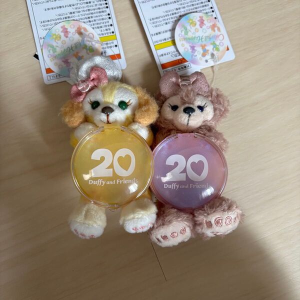 新品未使用 タグ付き お顔厳選 ディズニー シェリーメイ クッキーアン 20周年 カラフルハピネス ぬいぐるみチャーム ぬいチャ