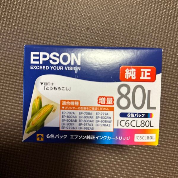 エプソンインクカートリッジ IC6CL80L増量タイプ とうもろこし