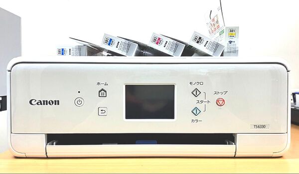 Canon インクジェットプリンター TS6330 純正インクがこんなに付いてお得です♪
