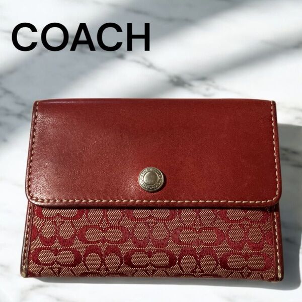 コーチ COACH カードケース 名刺入れ 二つ折り シグネチャー