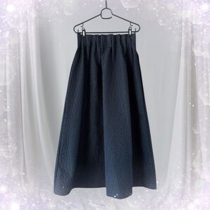 【新品】ロングスカート フレアスカート ロング丈 ウエスト総ゴム ハイウエストロングスカート