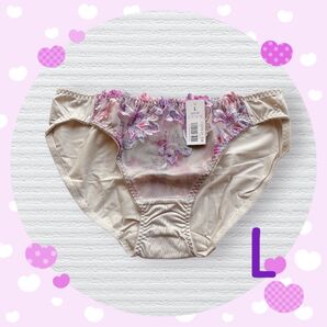 エメフィール aimerfeel ショーツ パンティ 下着 花柄 L 上品 刺繍