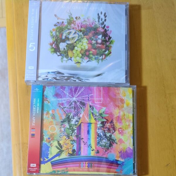 ANTENNA (通常盤)/5(通常盤)アルバム2点セット ミセスグリーンアップル Mrs. GREEN APPLE 新品未開封