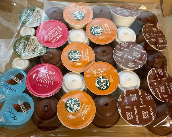 ドルチェグスト 甘い系カプセル 計23杯分 チョコチーノ5杯分&キャラメルマキアート5杯分他 詰合せ ネスレ スタバ ネスカフェ