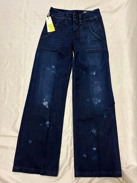 《未着用タグ付》DIESEL VOLVERダメージ加工デニム W24 L30