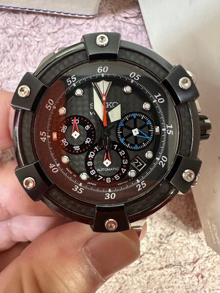 セイコー SEIKO VELATURA SRQ001J1 8r28-00A0 世界2000個限定 メカニカルクロノグラフ