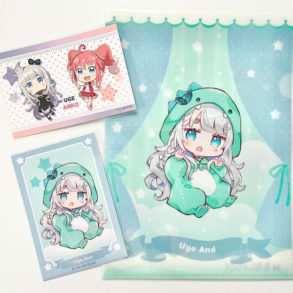 杏戸ゆげ ななしいんく GiGO クリアファイル ポストカード まとめ売り セット 非売品 限定 ブイアパ VApaArt